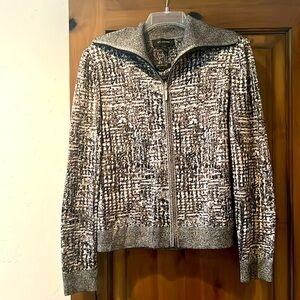 Like new St. John knit, sleeveless top and zip up jacket two pieces